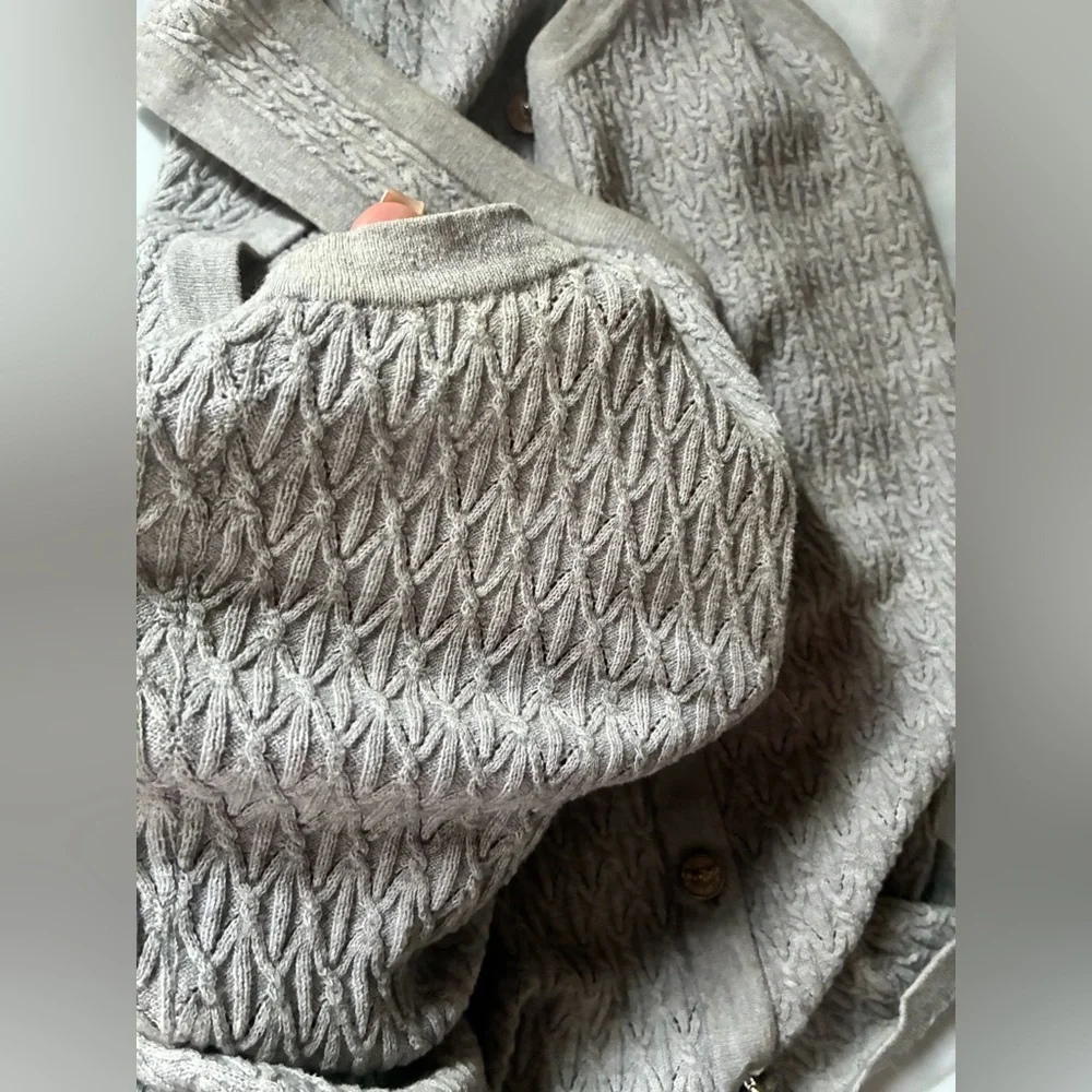 Chanel Vintage 2008 Spring Textured Henley Knit Top Vest Size 36 CC Buttons